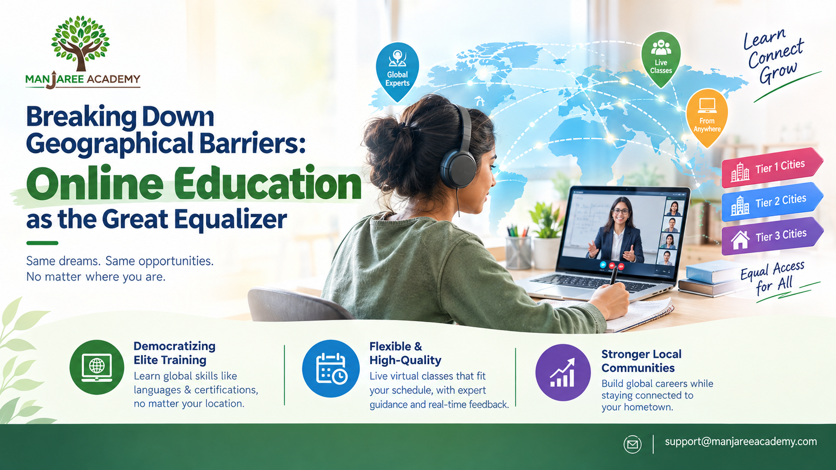 Breaking Down Geographical Barriers: Online Education as the Great Equalizer